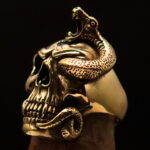 outlaw snake skull ring - wholesale lot 50 Rings