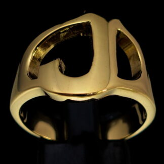 Men's Initial Letter J Ring