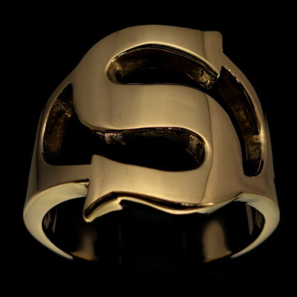 Men's Initial Letter S Ring