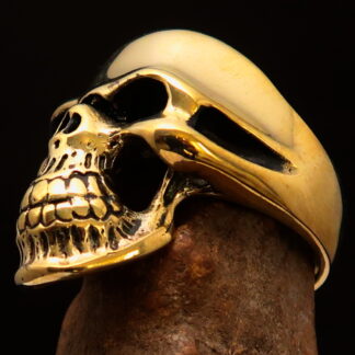 grinning skull biker ring