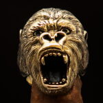 Gorilla Face biker ring