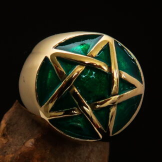 Domed Pentagram Ring