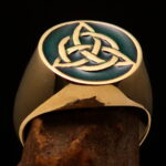 Celtic Triquetra Knot Mens ring - wholesale lot 50 Rings