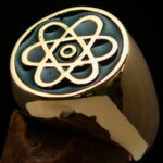 Atom Symbol Cloud Model Mens ring - wholesale lot 50 Rings