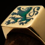 Scottish Rampant Lion Mens ring - wholesale lot 50 Rings
