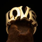 Love one Word Letter Statement Ring - wholesale lot 50 Rings
