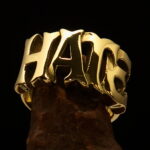 Hate one Word Letter Statement Ring - wholesale lot 50 Rings
