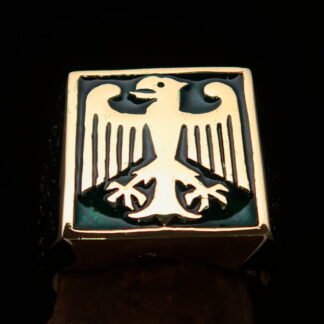 Rectangle German Eagle Ring