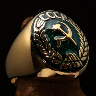 CCCP Hammer Sickle Crest Ring