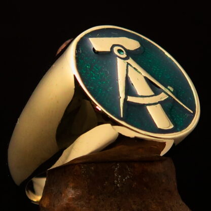 Hammer and Compasses Crest Ring