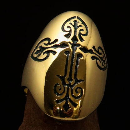 Coptic Cross Shield Ring