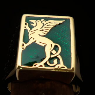 Standing Griffin Ring