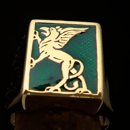 Standing Griffin Ring