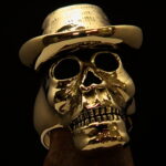 Panama Hat Skull Ring