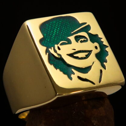 Green Joker Harlequin Ring