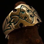 Cross with Flowers Ring