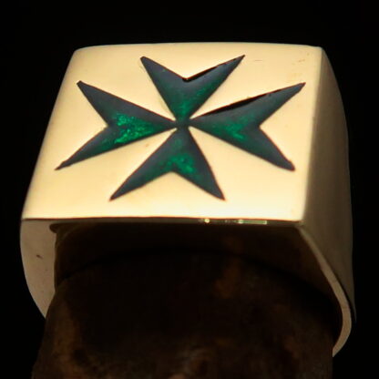 Square Maltese Cross Ring