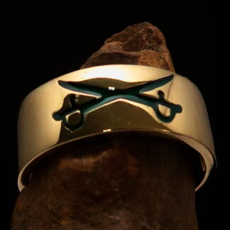 Crossed Sabres Band Ring