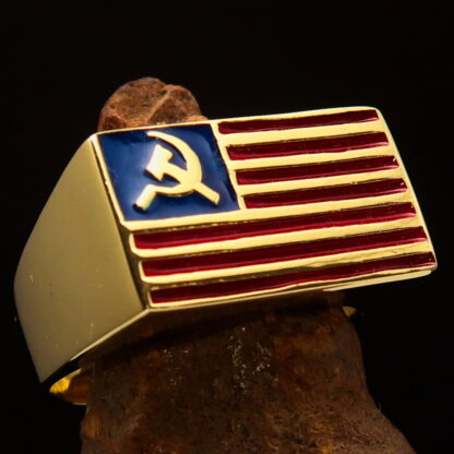 US Communist Flag Ring