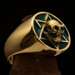 Star of David Skull Ring