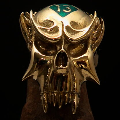 Number 13 Vampire Skull Ring