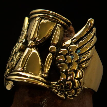 Winged Hour Glass Ring