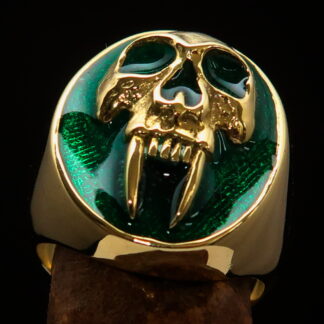 Oval Vampire Skull Ring