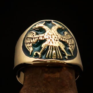 Twin Head Eagle Ring