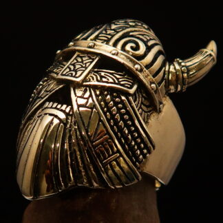 Viking Warrior Mask Ring